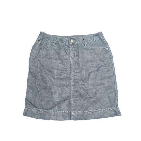 J. Jill Denim Blue Jean Stretch Pencil Skirt Women's Size 4 - Picture 1 of 4